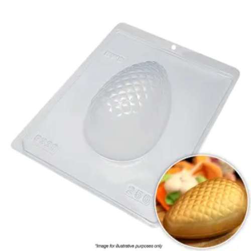 Quilted Egg Chocolate Mould 250g - Click Image to Close